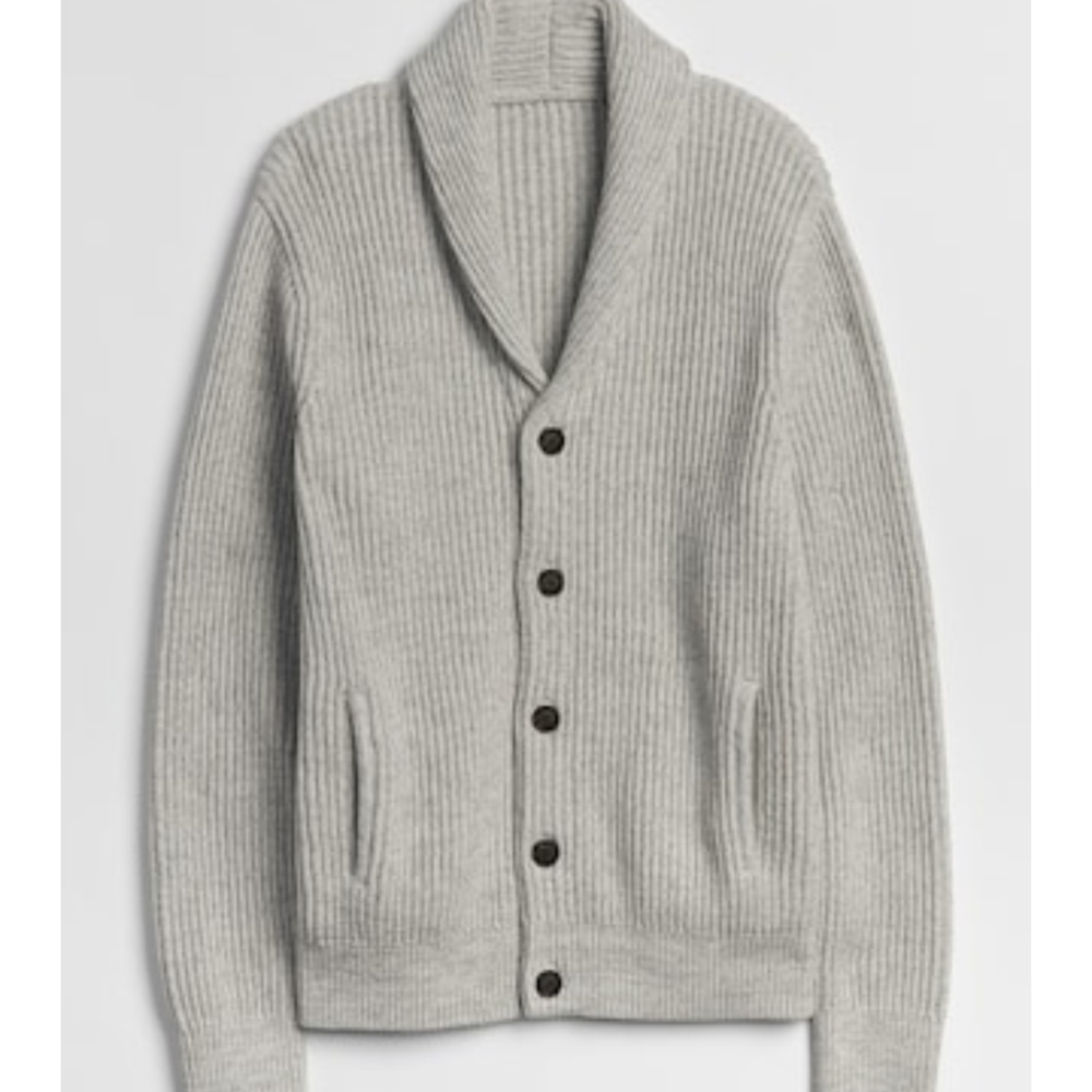 Men's Gap button-up cardigan shawl collar XL